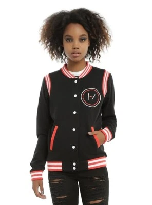 Twenty One Pilots Juniors Blurry Face Logo Varsity Jacket NWT 2XL - Image 1 of 4