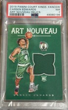 2019 PANINI COURT KINGS CARSEN EDWARDS ART NOUVEAU RELICS PSA 7 NBA 50/179