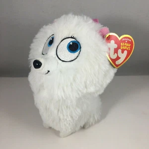 Ty Beanie Baby GIDGET Pomeranian Dog (Secret Life of Pets) 6" NEW MWMT Plush Toy - Picture 1 of 7