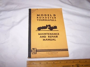 Equipo LeTourneau MODELO D ROADSTER TOURNAPULL Manual de Mantenimiento y Reparación - Imagen 1 de 11