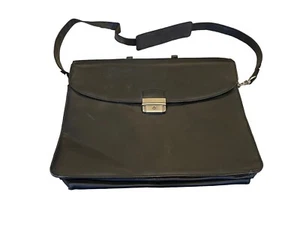 APC funktionelle Leder Executive Aktentasche - schwarz 15” x 5” x 11” schön 👍🏼 - Bild 1 von 7