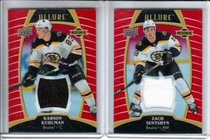 2019-20 Upper Deck Allure Jerseys Red Rainbow #65 Karson Kuhlman RC - Bruins