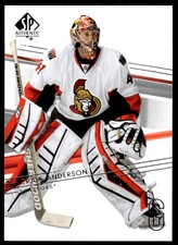 2014-15 SP Authentic Craig Anderson Ottawa Senators #105