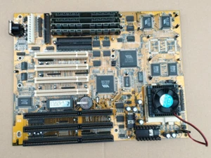 FIC PA-2005 - VIA Apollo Mainboard+Pentium1-75MHz-CPU+64MB RAM vintage RETRO-PC - Bild 1 von 10