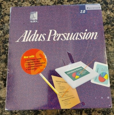 Vintage Aldus Persuasion For Macintosh 2.0 Version New Old Stock NEW SEALED - Image 1 of 4