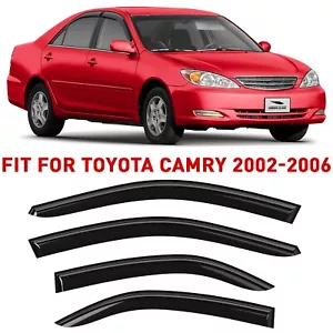 Side Window Deflectors Rain Guards for 2002-2006 Toyota Camry - Picture 1 of 8