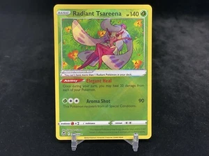 POKEMON TCG: SWSH - SILVER TEMPEST RADIANT TSAREENA 016/195 ULTRA RARE NM - Picture 1 of 2