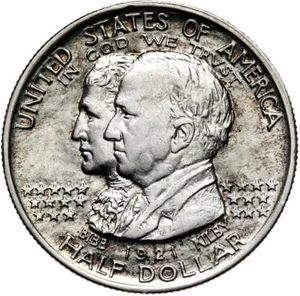 USA coin-1/2 dollar 1921-Alabama-silver-condition! - Picture 1 of 2
