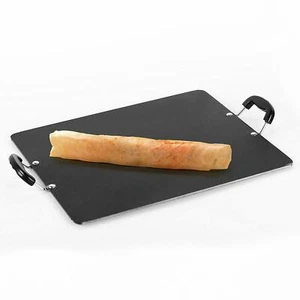 Nonstick Rectangular Dosa Tawa Flat Griddle Two Handles Scratch Resistant - Picture 1 of 3