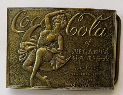 Coca Cola Belt Buckle Tiffany NTY San Francisco Exposition 1915 - Image 1 of 4