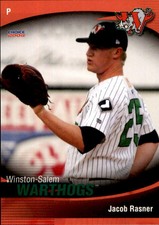 2008 Winston-Salem Warthogs Choice #17 Jacob Rasner Reno Nevada NV Baseball Card