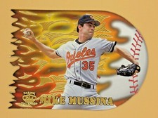 1996 Pacific Prisms Mike Mussina Flame Throwers #FT2 Baltimore Orioles