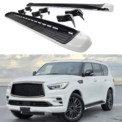 2Pcs Running Boards Side Step fit for Infiniti QX56 QX80 2011-2024 accessories - Image 1 of 4