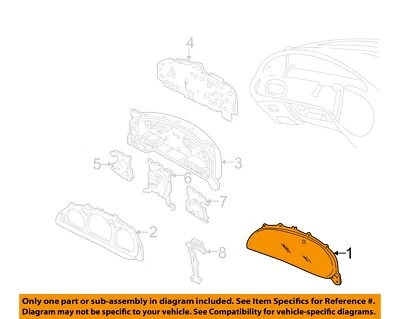 Medidor de velocímetro usado serve: 2000 Ford Taurus cluster MPH sem veículo de combustível flexível - Imagem 1 de 3