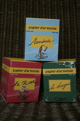 Bougie Papier d'Arménie «Tradition», «La Rose» ou «L'Année de l'Arménie», 40h+