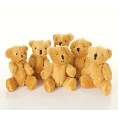 LONDON TEDDY BEARS NEU - 20 x braune Teddybären - klein süß kuschelig bezaubernd - Geschenk