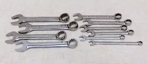 Snap-on SAE Combination Wrench Set FLANK Drive Short 10pcs 5/16"-7/8" READ - Picture 1 of 6