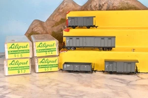 Liliput 912, 915 & 930 H0e 2&4-Achs Güterwagen der StLB 4-tlg. (D304) - Bild 1 von 7