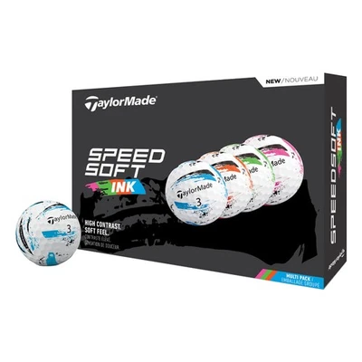 TaylorMade SpeedSoft Ink Golf Balls (1 Dozen) – Soft Feel, High Visibility – NEW - Image 1 of 4