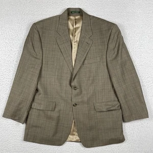 Abrigo deportivo Lauren Ralph Lauren para hombre 42S corto marrón vintage ropa de trabajo oficina - Imagen 1 de 13