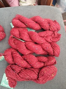 Mirasol Akapana Yarn Red Alpaca Merino 50g X 5 Plus 35g Ball - Picture 1 of 9