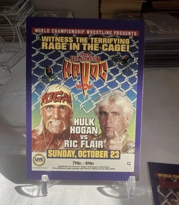 1995 CARDZ WCW Main Event Pay-Per-View Hulk Hogan Ric Flair #91 - Image 1 of 2