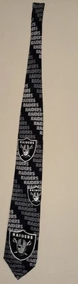 Oakland Raiders Men’s Tie With Shields Logo 31” Long Never Worn-only Displayed - Image 1 of 4