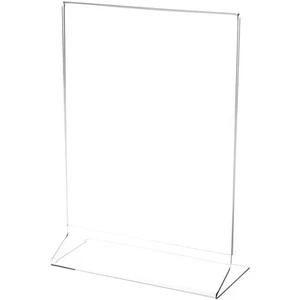 Plymor Clear Acrylic Sign Display / Literature Holder (Side-Load), 8" W x 10" H - Picture 1 of 1