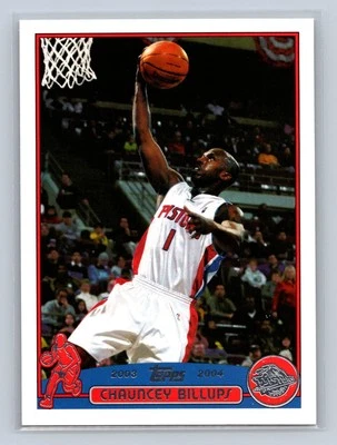 2003-04 Topps #99 Chauncey Billups Detroit Pistons Foto 1 de 2
