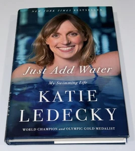 Katie Ledecky signiert nur Wasser hinzufügen Hardcover Buch JSA Olympische Spiele Schwimmer - Bild 1 von 3