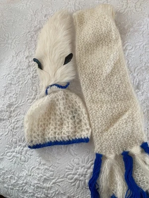 Vintage Lolita Sena  Hat Scarf Handcrafted Made in England Woman - Image 1 of 4