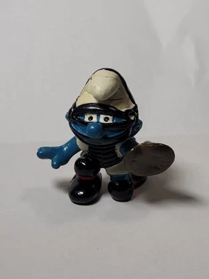 Figura Pitufo Pitufos Béisbol Árbitro Receptor Guante 1981 Schleigh Peyo Hong Kong Foto 1 de 3