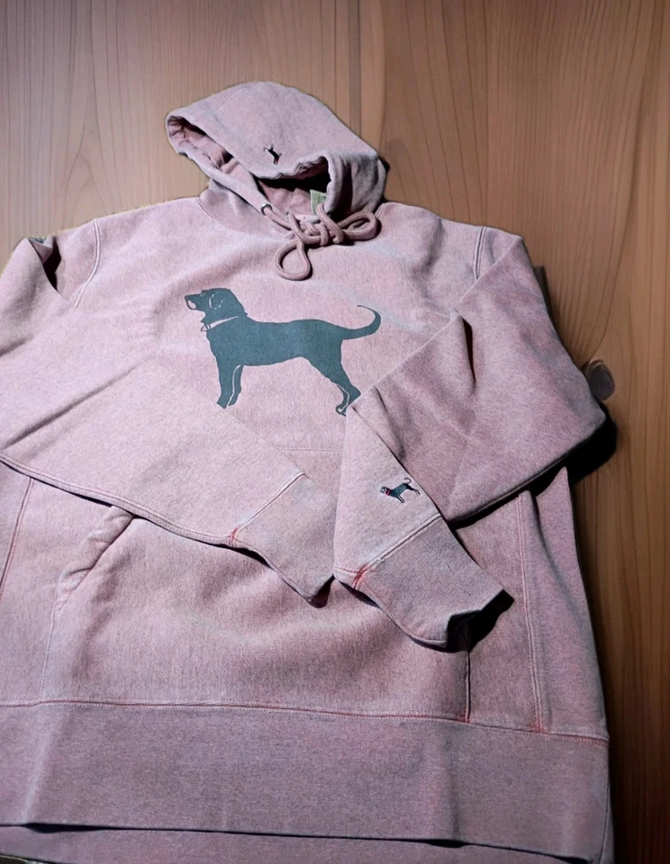 Мужская толстовка с капюшоном The Black Dog Classic Heavyweight Coral Overdye размер SMALL - Изображение 1 из 4