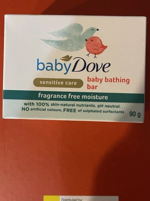 Barra de baño Baby Dove Baby piel sensible fórmula sin fragancia - ¡Nueva! En caja  Foto 1 de 4