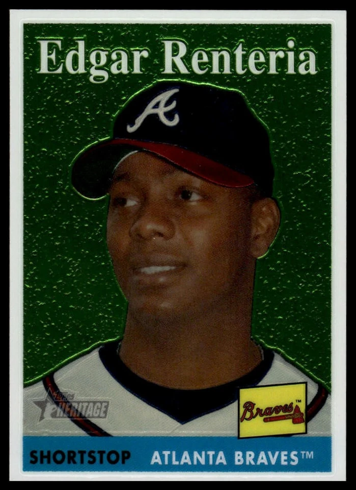 2007 Topps Heritage #THC68 Edgar Renteria Chrome #/1958 - Image 1 of 2