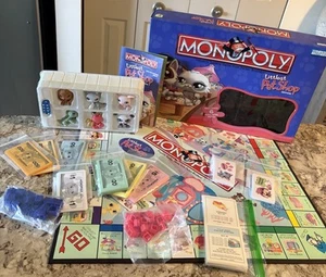 Littlest Pet Shop Edition Monopoly Game 2007 99% Complete with 6 Pets SEE DESC - Picture 1 of 21