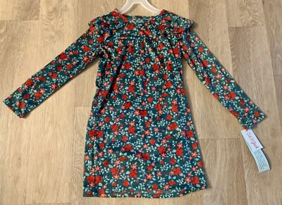 (NWT) Cat & Jack Girl’s Size 8 Green & Red Poinsettia Super Soft Nightgown - Image 1 of 4