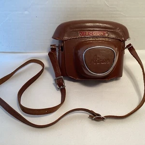 Vintage Viscount Aires Hartschale gefüttert Leder Kameratasche mit Riemen Japan - Bild 1 von 16