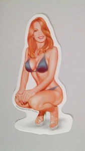 Pin Up Aufkleber Sticker Yvonne Transparent Konturgestanzt ca. 8 x 15 cm - Bild 1 von 3