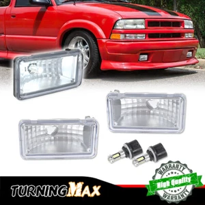 FOR 98-04 CHEVY S10 PICKUP BLAZER CLEAR LENS FRONT BUMPER DRIVING FOG LIGHT LAMP - Bild 1 von 10