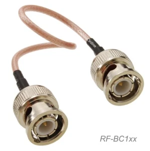 BNC męski na męski BNC 50-ohm RG316 koncentryczny kabel RF o niskiej stracie (wielodługość) - Zdjęcie 1 z 3