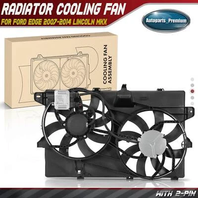 Radiator Fan Assembly w/ Towing & Dual Fans for Ford Edge 2007-2014 Lincoln MKX - Image 1 of 4