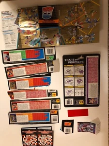 Vintage Transformers Tech Specks, Direzioni,Optimus Prime,cloudburst,, + altro - Foto 1 di 9