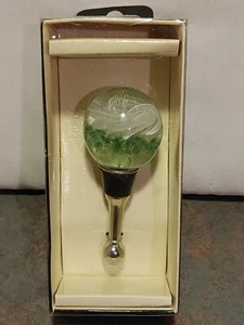 NEU LS Arts mundgeblasenes Glas Wein Stopfen - Bild 1 von 4