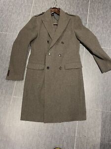 Ralph Lauren Polo Black Label ITALY Wool Men’s Coat Gray 42 Slim Double Breast