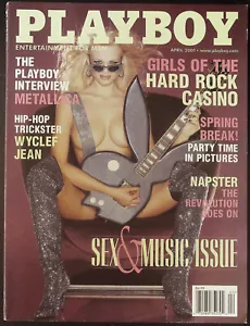 PLAYBOY US April 2001 BRANDI BAGLEY Metallica KATIE LOHMANN Wyclef Jean @ EXCLT - Bild 1 von 6
