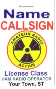 Custom Name/Call Sign Card: Amateur Radio Active - Picture 1 of 1