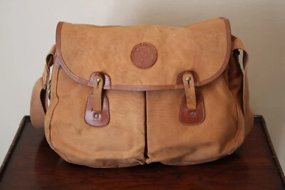 Bolso de Hombro Mensajero Lee Expeditions De Colección Lona Cuero Hecho en Inglaterra Foto 1 de 4