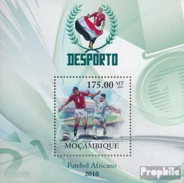 Briefmarken Mosambik 2010 Mi Block 318 (kompl. Ausgabe) postfrisch Fußballspiele - Bild 1 von 1