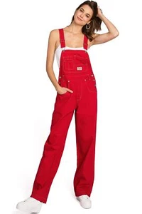 Lana Roux 90s Retro Revolt Dungaree Utility Jumpsuit Overalls - Picture 1 of 4